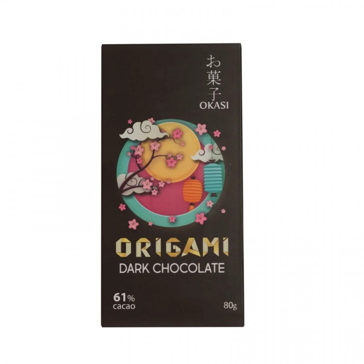 Шоколад темный Okasi Origami 61%, 80 г