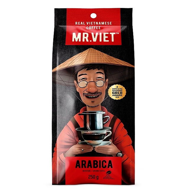 Кофе молотый Мистер Вьет "Арабика", 250 гр.
