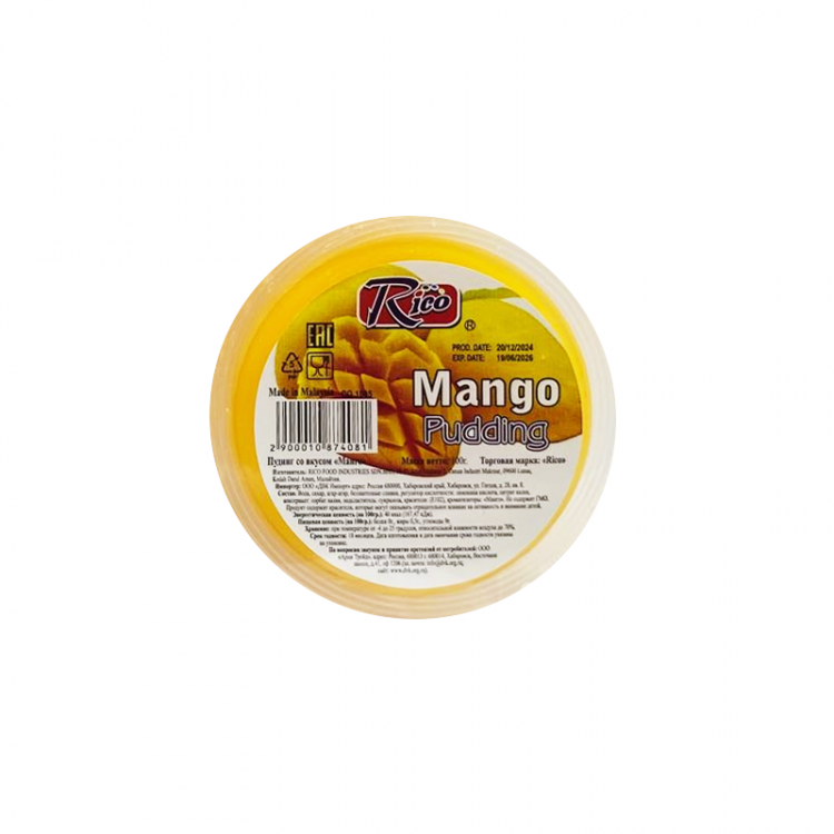 Пудинг со вкусом Манго "Rico", 100 г