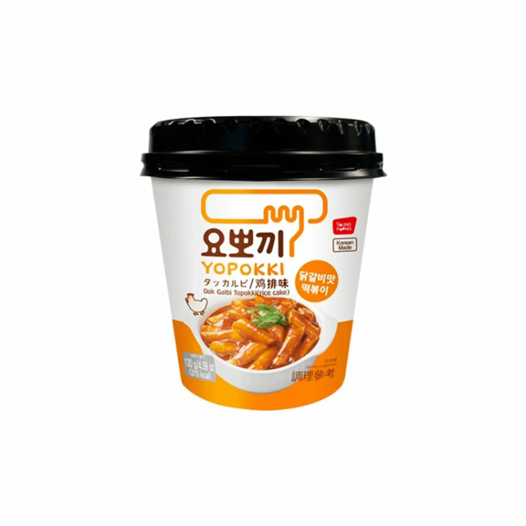 Рисовые палочки Токпокки со вкусом курицы, стакан 130 г
