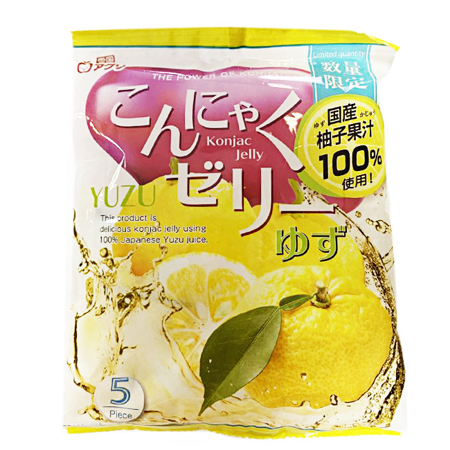 Желе из конняку со вкусом цитруса юзу, "Yukiguni Aguri",  96 гр