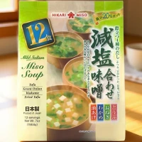 Мисо-суп ассорти с пониженным содержанием соли 12 порций Hikari Miso 198,6 гр