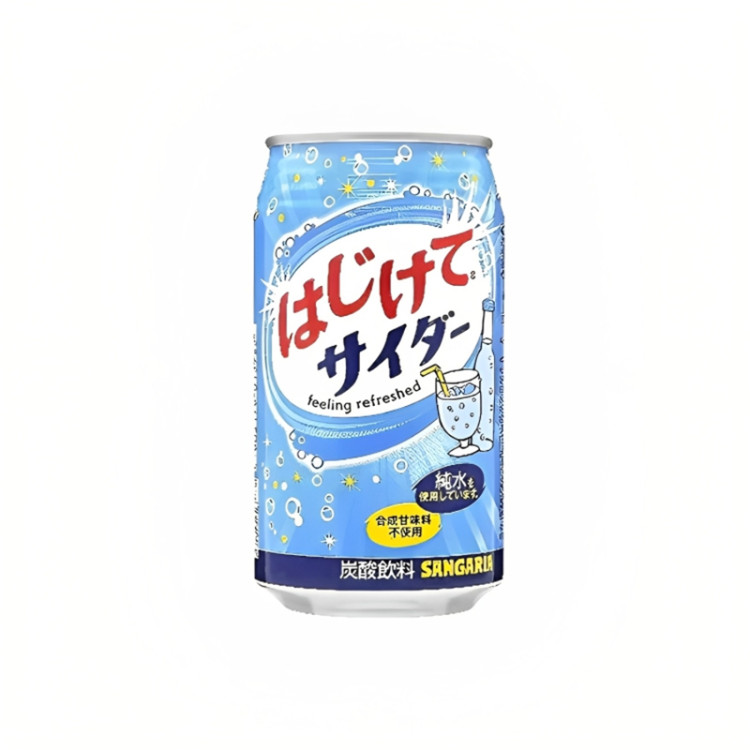 Напиток газированный Сангария со вкусом "Сидра", 350 мл, ж/б, Япония