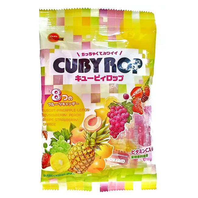 Карамель японская Бурбон 8 фруктов 112 гр