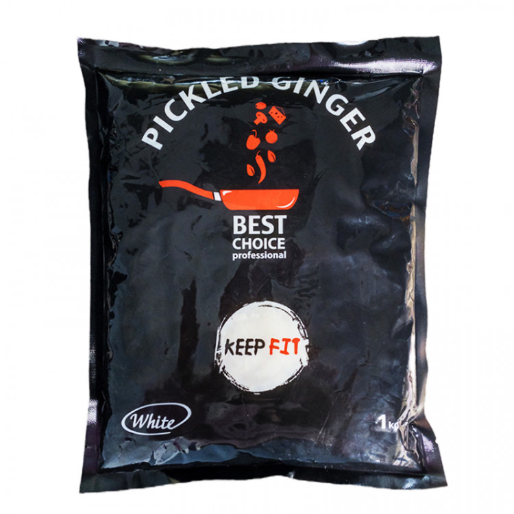 Имбирь маринованный белый Best Choice, 1 кг (нетто 1,4 кг)