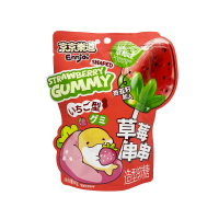 Конфета желейная в форме клубники,  вкус клубники Guandong, 60 г