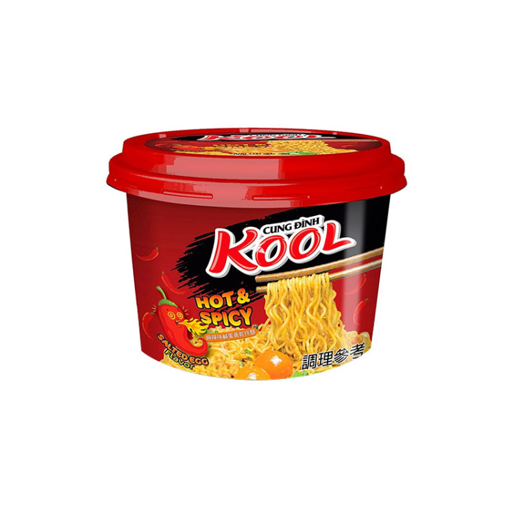 Лапша б\п Kool острая с яичным порошком и пряностями, чашка 92 г