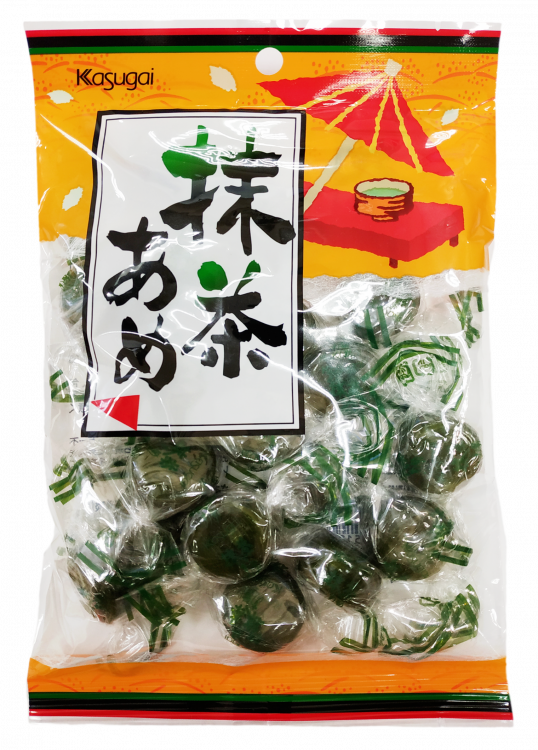 Карамель леденцовая со вкусом зеленого чая Kasugai 135 гр