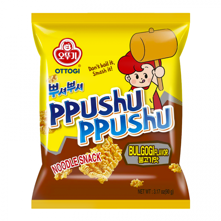 Снек лапша Хрум-Хрум со вкусом бульгоги, 90 гр