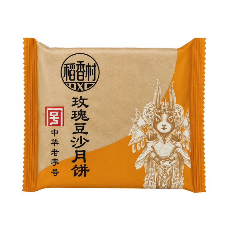 Лунный пряник роза и красная фасоль Daoxiangcun, 100 г
