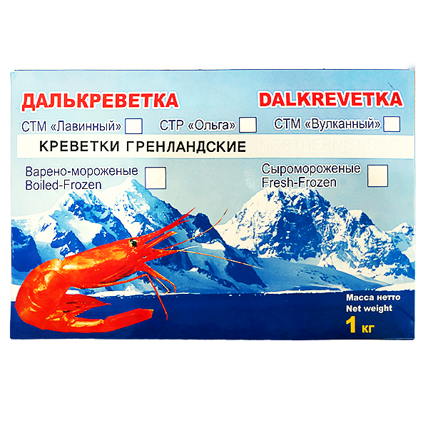 Креветка гренландская в/м 1 кг