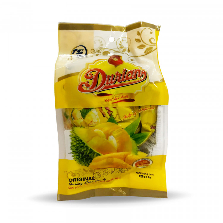 Конфеты желейные со вкусом дуриана, 120 г