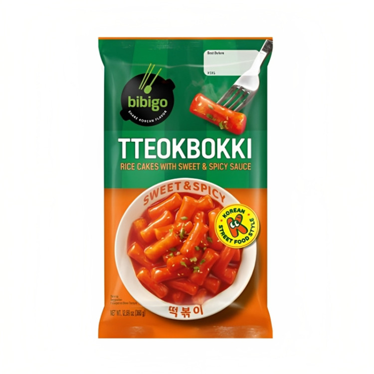 Рисовые палочки Токпокки в кисло-сладком соусе Бибиго, 360 г