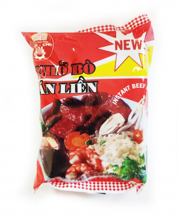 Лапша б\п со вкусом говядины ФО БО BICH CHI, 60 гр