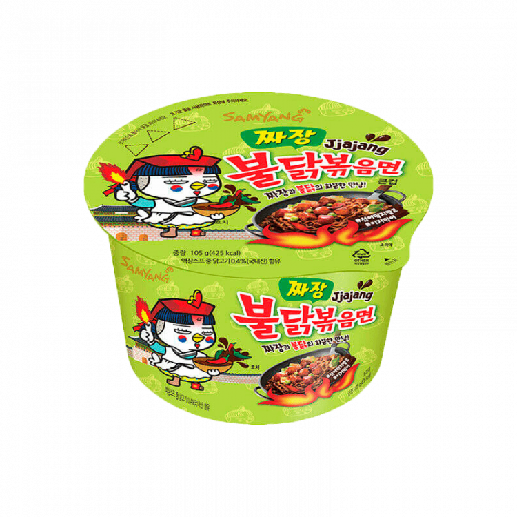 Лапша Samyang б\п с соусом Чаджан острая, 105 г