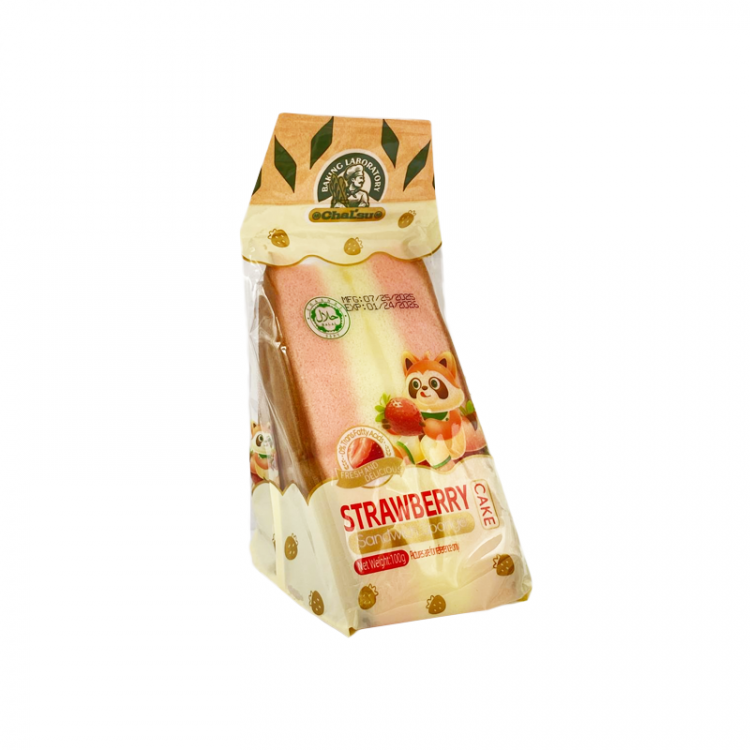 Бисквит треугольный со вкусом клубники Xianriji, 90 г