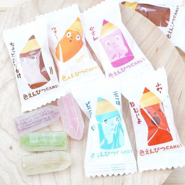 Карамель Цветные карандаши Kanro, 80 гр