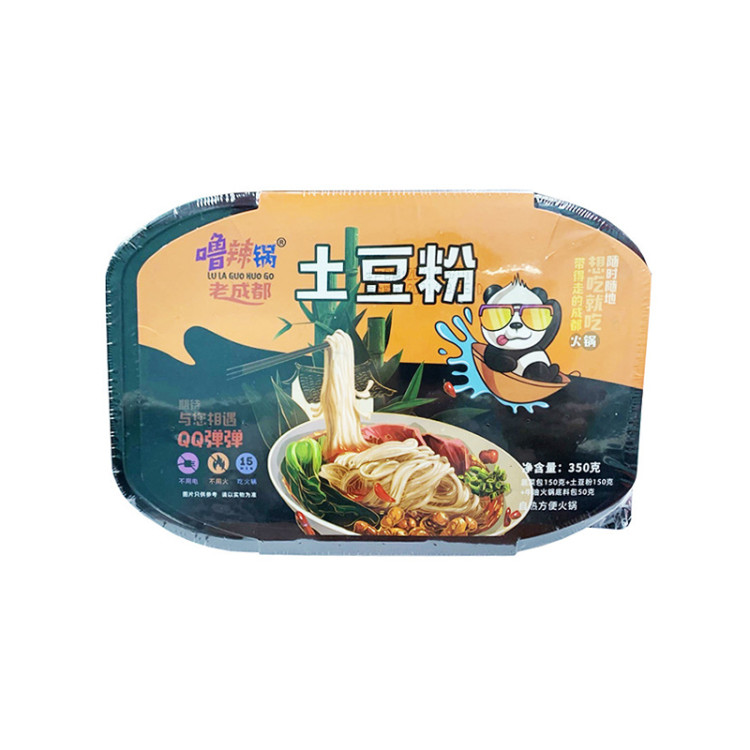 Лапша б/п самозаваривающаяся картофельная Lu La Guo, 350 г