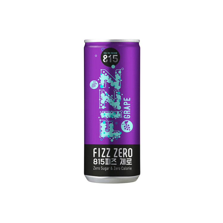 Напиток газированный FIZZ 815 виноград, Woongjin, ж/б 250 мл