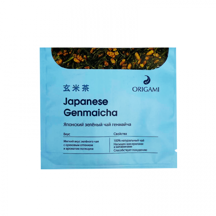 Японский чай Генмайча фильтр пак., пирамидка, инд. уп., ORIGAMI, 2,7 гр