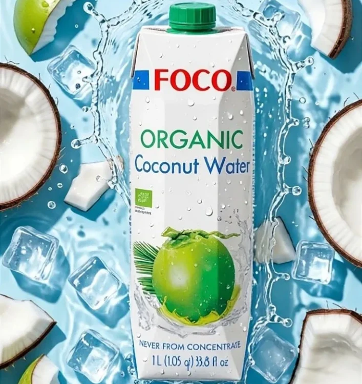Кокосовая вода органическая FOCO, 1 л