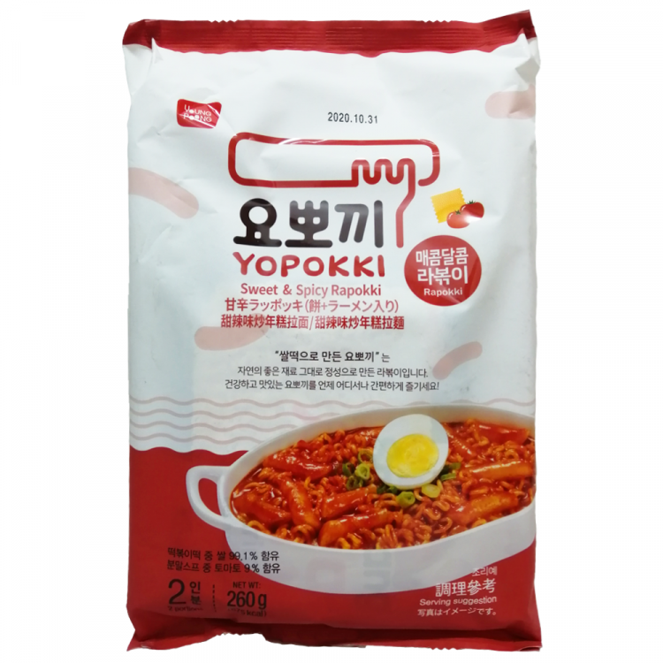 Рисовые палочки Токпокки сладко-острые, 260 гр