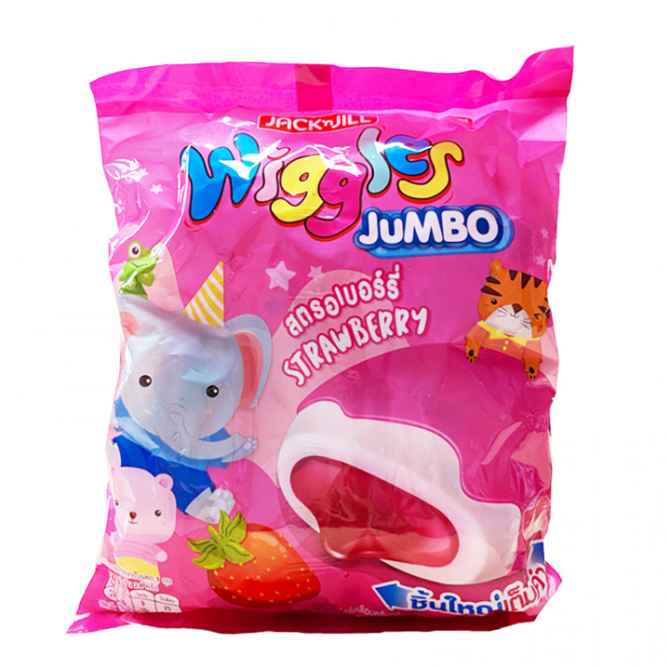 Зефир в клубничной глазури с клубничным джемом Wiggles, 108 г