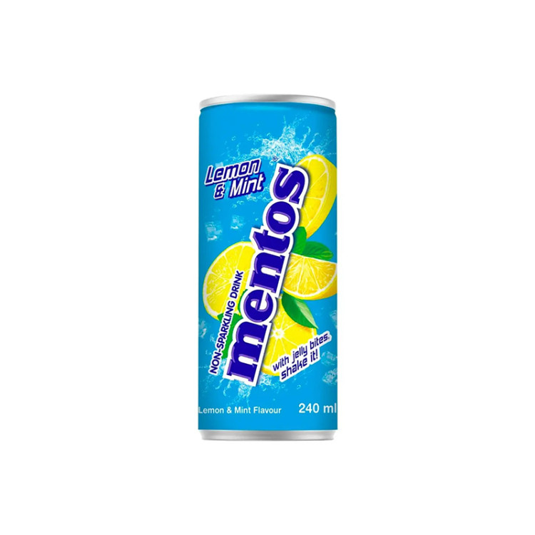 Напиток негазированный Mentos Lemon & Mint, ж/б 240 мл
