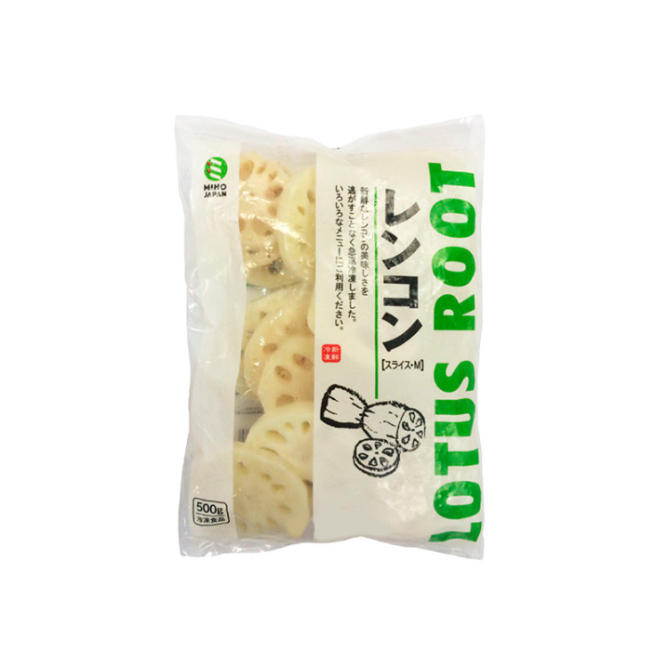 Корень лотоса Ренкон нарезанный и замороженный, 500 гр