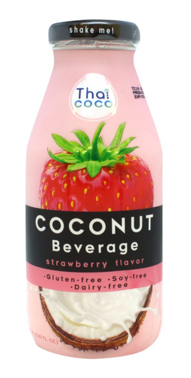 Напиток кокосовый со вкусом клубники Thai Coco, 280 мл