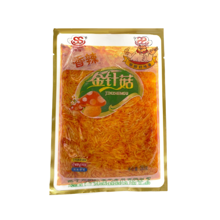 Грибы Еноки острые для салата и гарнира, 250 г