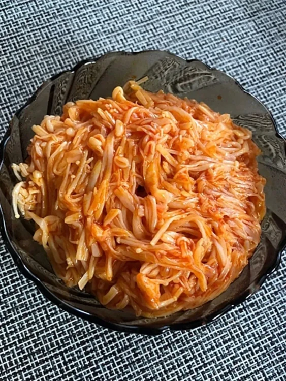 Грибы Еноки острые для салата и гарнира, 250 г