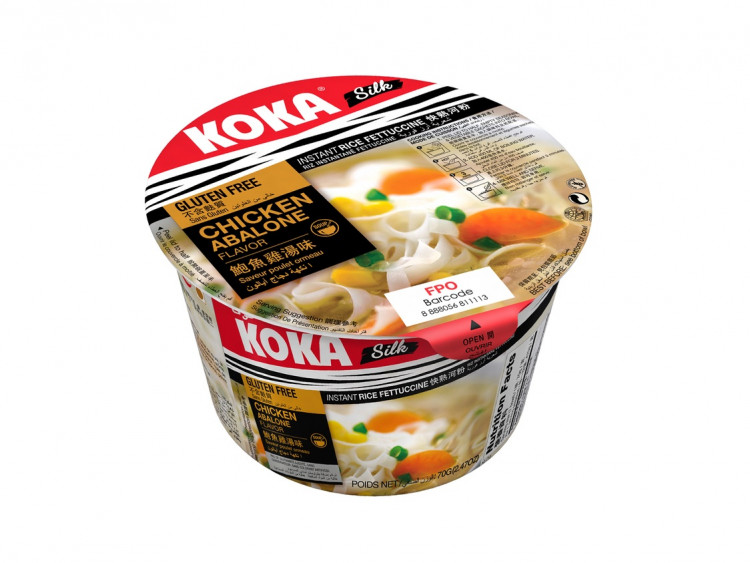 КОКА Сингапурская лапша б/п Силк со вкусом курицы и абалона (чаша), 70 г
