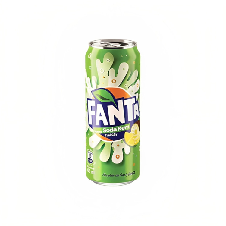 Напиток Fanta Green Cream Soda, 330 мл, Вьетнам