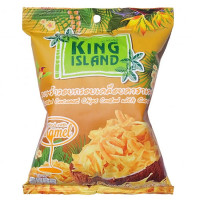 Кокосовые чипсы KING ISLAND с карамелью ,40 г