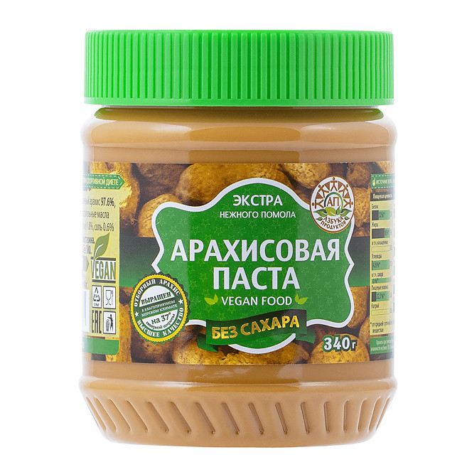Паста арахисовая без сахара Peanut Butter