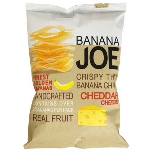 Чипсы банановые со вкусом сыра Чеддер Banana Joe, 50 гр