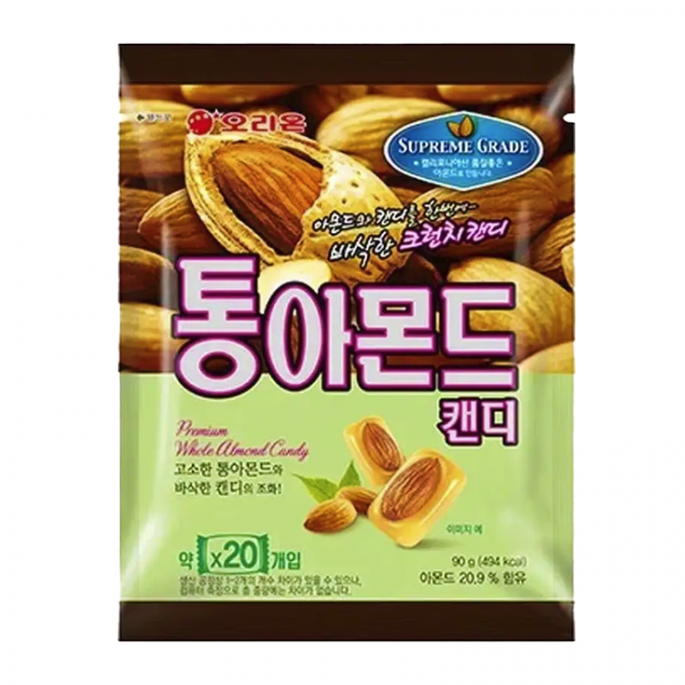 Карамель с миндалем, 90 гр