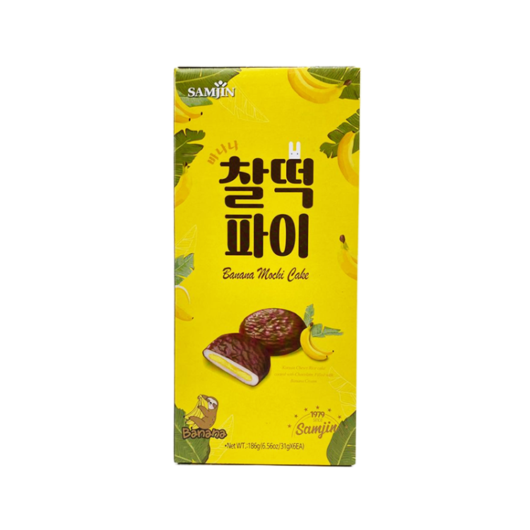 Моти со вкусом банана в шоколадной глазури Sam Jim, 186 гр.