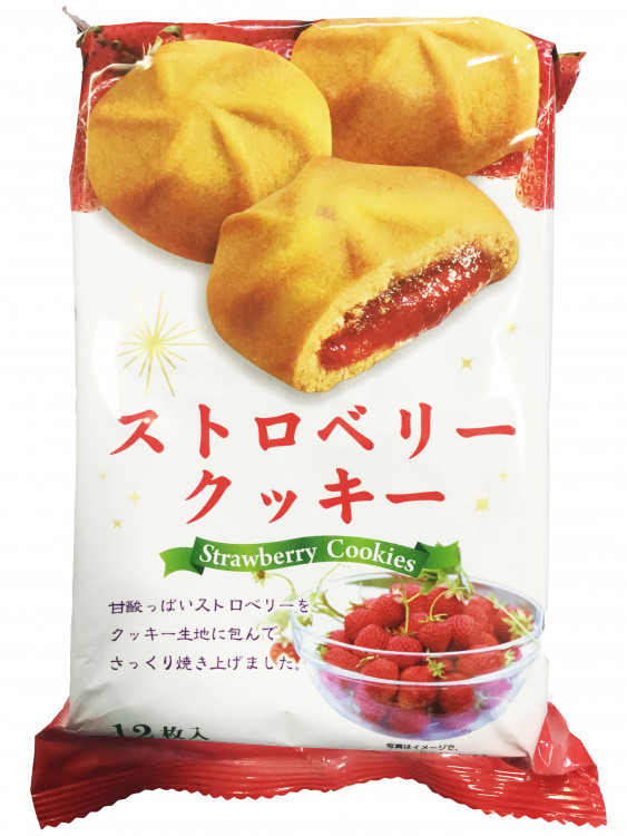 Печенье Furaiatto с клубничной начинкой 12 шт.