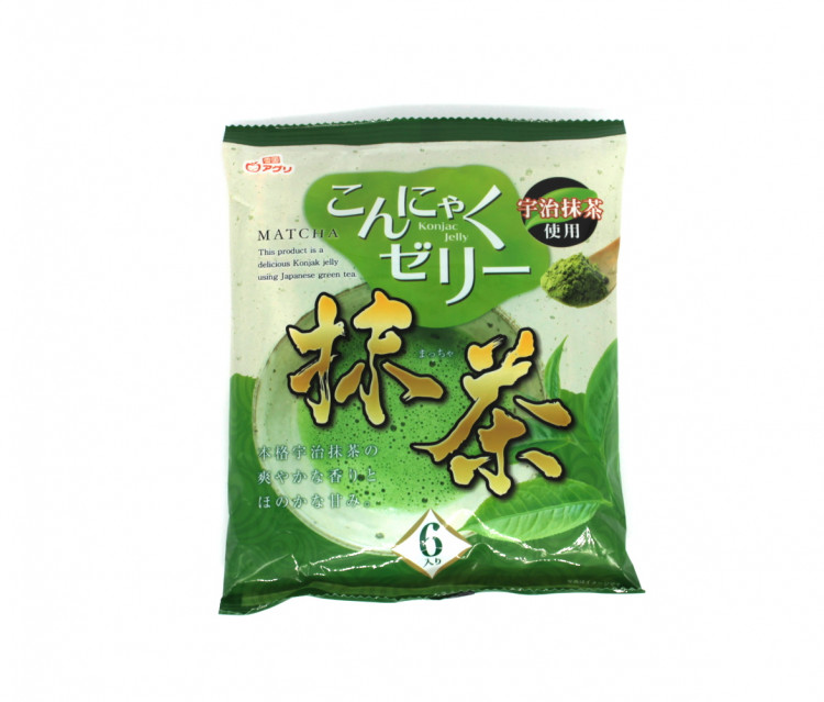 Желе из конняку со вкусом зеленого чая маття "Yukigini Aguri",  108 гр