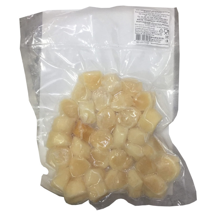 Морской гребешок дальневосточный неотбеленный, 500 г ВЫВОД
